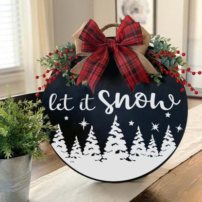 Christmas Stencils for Crafts Reusable 12" Christmas Stencils for Door Mats (14 Count)