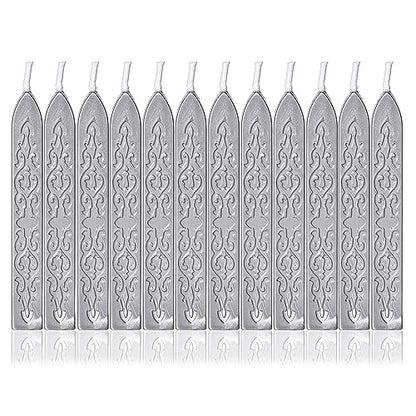 12Pcs Sealing Wax Sticks with Wicks for Wax Seal Stamp (12 Count)