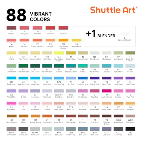 Brush Tip Alcohol Markers