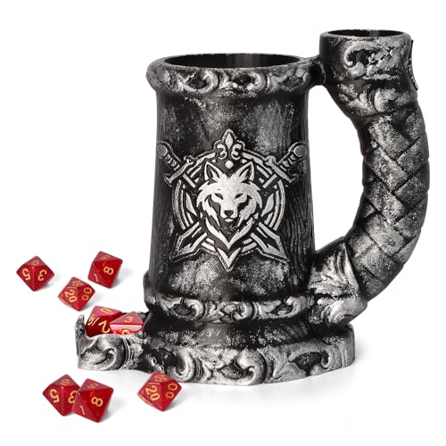 Dice Tower Mug Dice Rolling Tower with 7 PCS Dice Set