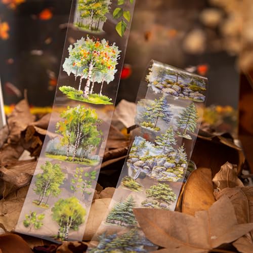 6PCS Trees and Forest PET Tape Set (6 Count)