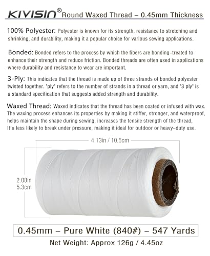 Thin Wax Polyester Thread (1638 Foot)