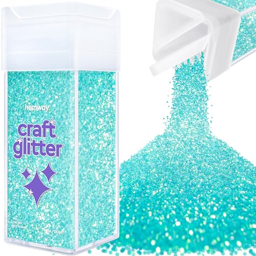 Craft Glitter Shaker Fluorescent Blue 130g Fine (4.6 Ounce)
