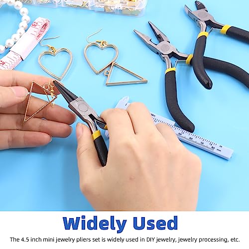 8Pcs Jewelry Making Pliers Tools Kit includes Needle Nose Pliers