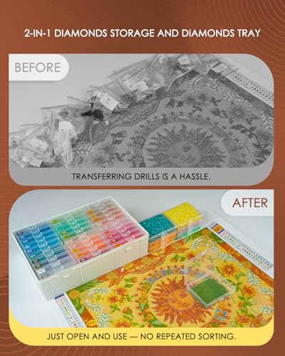 Diamond Art Trays with Lids (30 Count)