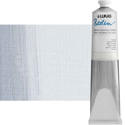 Berlin Pro Artists Water Mixable Oil Paint 200 ml Tube Titanium White