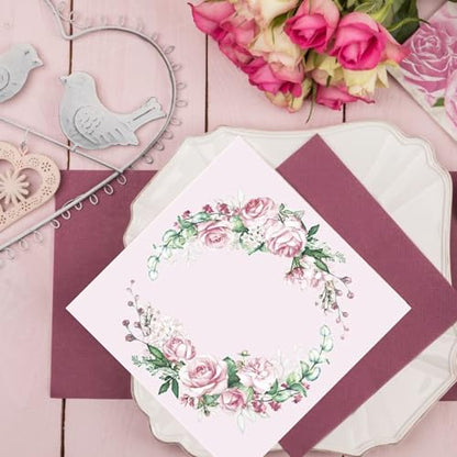 20 ct 13x13 Flowers Paper Luncheon Decoupage Napkins (20 Count)