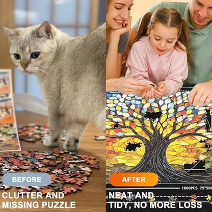 Puzzle Mat Rollup for Jigsaw Puzzles Storage Matt Saver to 1500pcs (1500 Count)