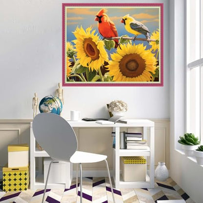 Cross Stitch Stamped Full Embroidery Kits DIY 11CT Cotton Thread Printed DIY Needlepoint Kits Craft Needlework Set Cross