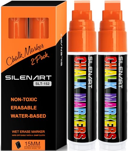 Orange Chalk Markers 2 Pack (2 Count)