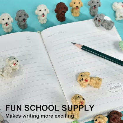 24Pcs Dog Pencil Top Erasers for Kids