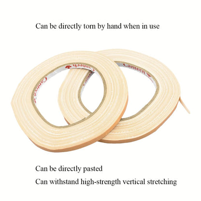 HAHIYO Light Brown 0.25Inch Wide Floral Tape, Waterproof Florist Tape Flower Wrap Adhesive Waterproof Decorative Tape for Bouquet Stem Wrapping Flower Arranging Craft, 2Rolls 200Feet/66Yard Total
