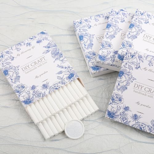 While Wax Seal Sticks 26pcs Wax Seal Sticks Glue Gun Sealing Sticks for Wedding Invitations Letters Cards Christmas Package Decoration