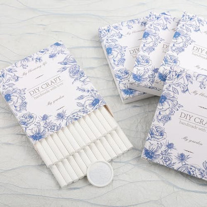 While Wax Seal Sticks 26pcs Wax Seal Sticks Glue Gun Sealing Sticks for Wedding Invitations Letters Cards Christmas Package Decoration