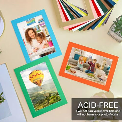 15 Pack 5x7 Picture Mats for 4x6 Photos