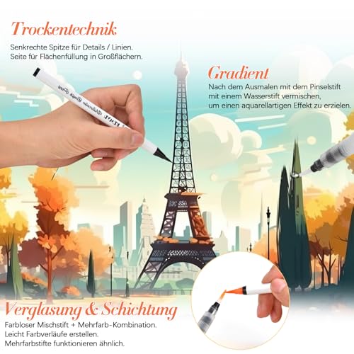 Watercolor Brush Pens (72 Count)