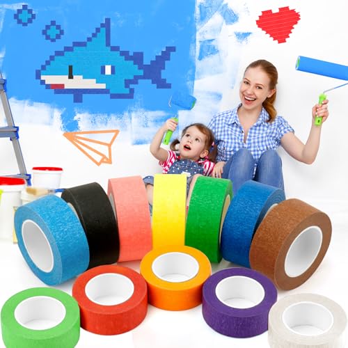 12PCS Colored Masking Tape (12 Count)