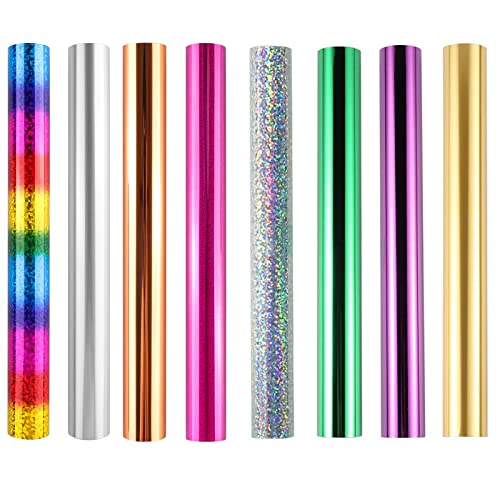8 PCS Toner Reactive Foil Roll Use with Laminator Laser Printer (8 rolls)