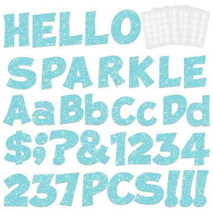 237 Pcs Glitter Bulletin Board Letters