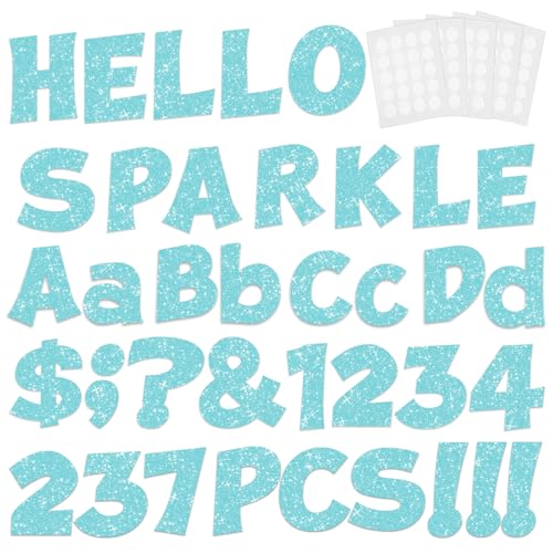 237 Pcs Glitter Bulletin Board Letters