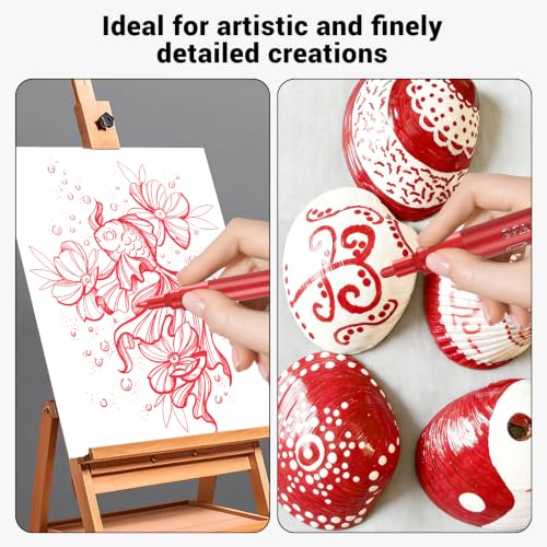 Acrylic Red Paint Pens (8 Count)