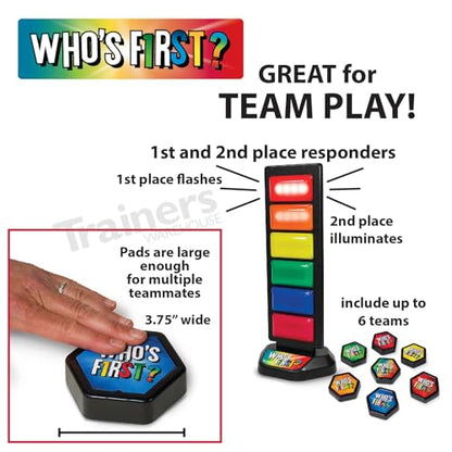Who's First? v3 Wireless Game 6 Buzzer System