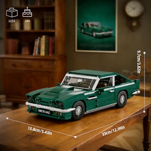 Classic Muscle Sports Racing Car Building Set (1253 Count)