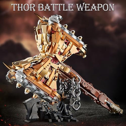 Thor Battle Hammer Building Blocks Set for Adults (1388 Count)