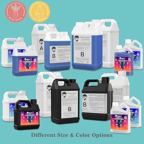 Silicone Mold Making Kit 30A Platinum Liquid 2 Gallons Translucent
