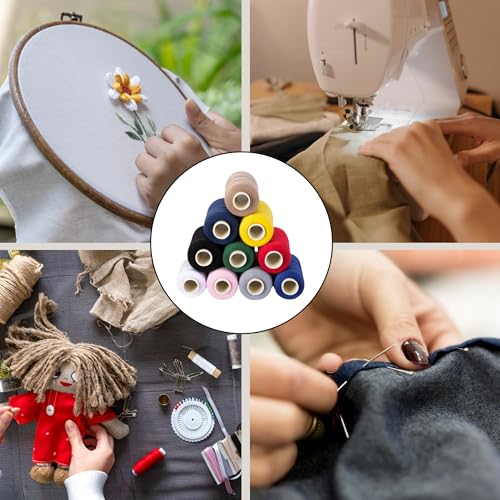 10 Colors Serger Sewing Thread and Small Scissors