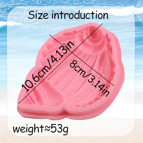 1Pcs Conch Cake Decoration Silicone Mold