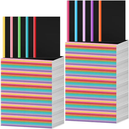 100 Pack A5 Composition Notebooks Bulk 5"x8" Notebooks Novel Color (100 Count)