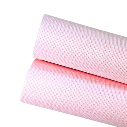 2 Sheets of Pink 11 Count Aida Cloth