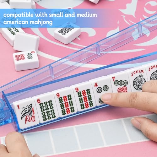 Mahjong Racks with Pushers Set of 4 Colors