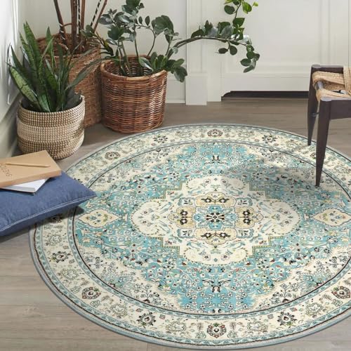 Felice Floral Medallion Round Rug