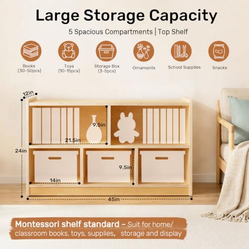 Montessori Bookshelf (5 Count)
