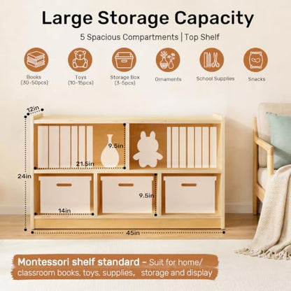Montessori Bookshelf (5 Count)