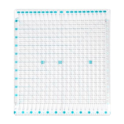 Acrylic Quilting Ruler 11.5" x 10.5" for Precise Fabric Cutting Quilt Rulers Quilting Sewing Tools Slotted Rulers