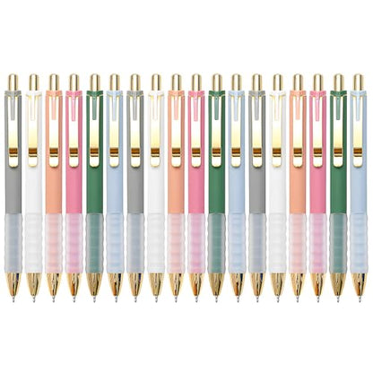 Ballpoint Pens Black Medium Point 1mm with Super Soft Grip Ball Point Pen for Men Women Retractable (18 Count)