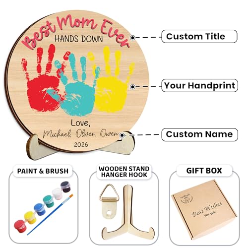 Personalized Hands Down Best Grandma Ever Handprint Kit with Non