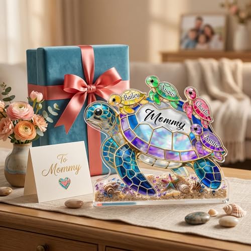 Personalized Grandma Sea Turtle Acrylic Block Sign