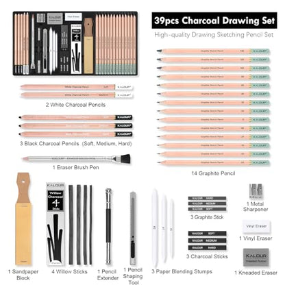 39pcs Drawing Pencil Set (39 Count)