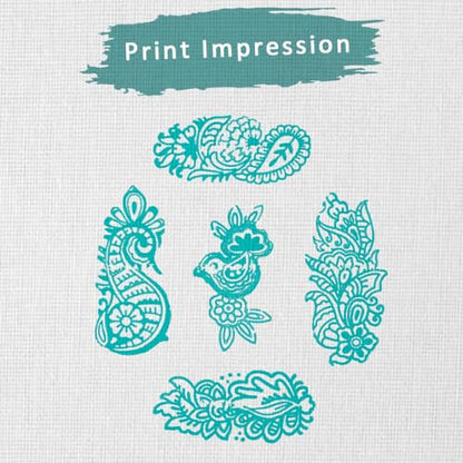 Wooden Stamps for Block Printing on Fabric