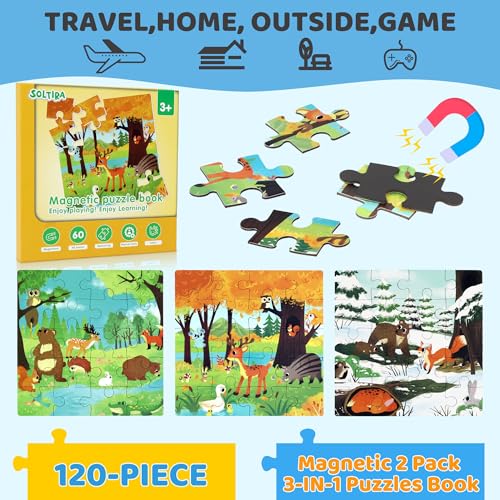Magnetic Puzzle for Toddlers 3 (120 Count)