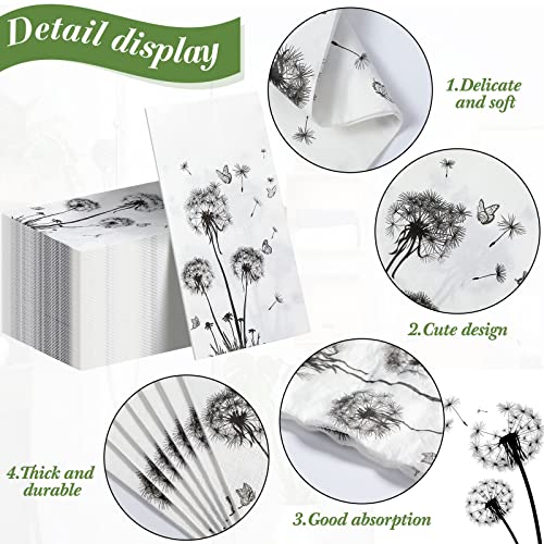 100 Sheets Dandelion Guest Paper Hand Towels