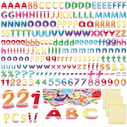 221 Pcs Colorful Pencil Bulletin Board Letters for Classroom (221 Count)
