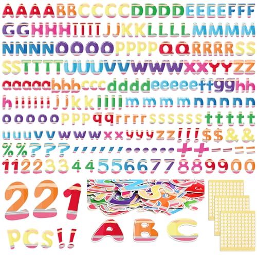 221 Pcs Colorful Pencil Bulletin Board Letters for Classroom (221 Count)