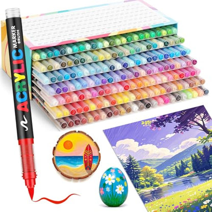 168 Acrylic Paint Markers (168 Count)