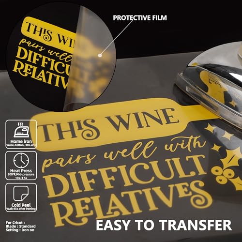 Yellow HTV Heat Transfer Vinyl Rolls