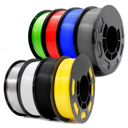 1.75mm PETG Filament 8 Colors 250g 8 Pack
